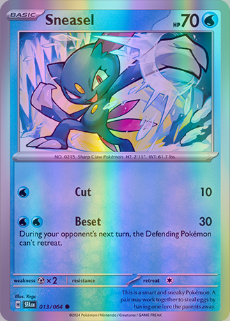 Sneasel - 013/064 (SFA) Common - Near Mint Reverse Holofoil