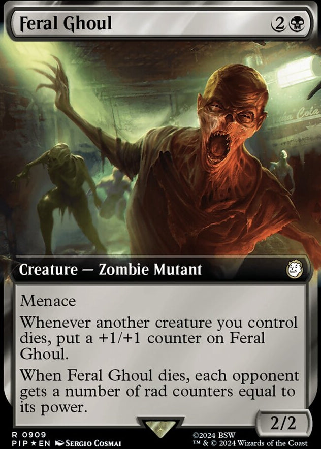 Feral Ghoul [#0909 Extended Art Surge Foil] (PIP-R)