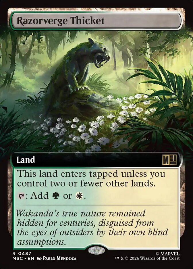 Razorverge Thicket [ #0487 Extended Art ] (MSC-R)