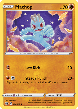 Machop - 24/73 (CHP) Common - Near Mint
