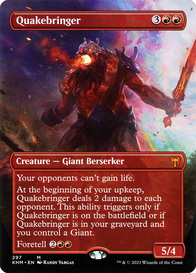 Quakebringer [Alternate-Art Borderless #297] (KHM-M-FOIL)