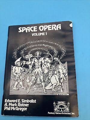 Fantasy Games Unlimited: Space Opera Lot (Vol 1& 2, Ground & Air Equiptment, Seldon's Compendium of Starcraft) (USED)