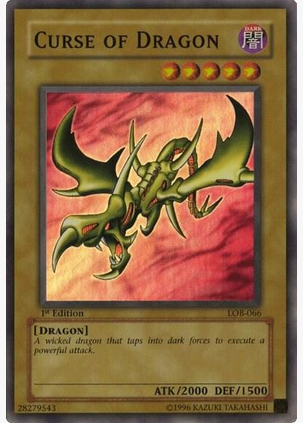 Curse of Dragon (LOB-066) 1st Edition Near Mint