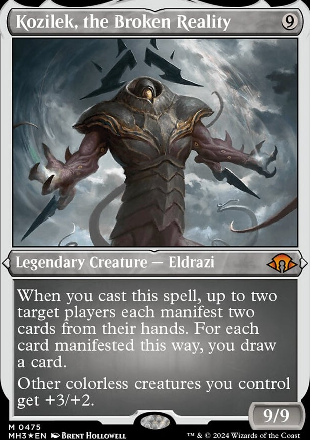 Kozilek, the Broken Reality [#0475 Etched Foil] (MH3-M)