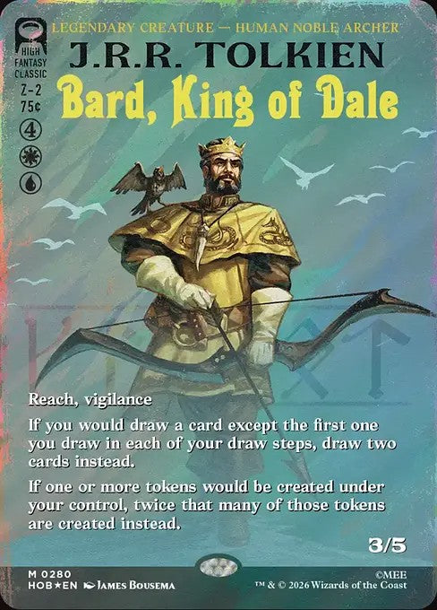 Bard, King of Dale [ #0280 Borderless Book Cover Surge Foil ] (HOB-M)
