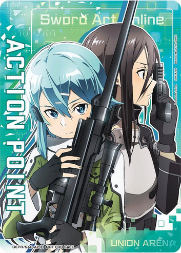 Action Point Card AP01 (Sinon) (Sword Art Online) - Union Arena Promotion Cards (UEPR)