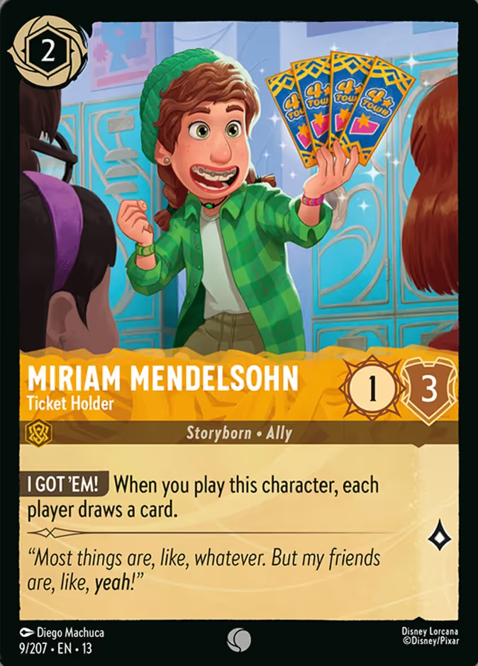 Miriam Mendelsohn - Ticket Holder (009/204 - Attack of the Vine!) Common