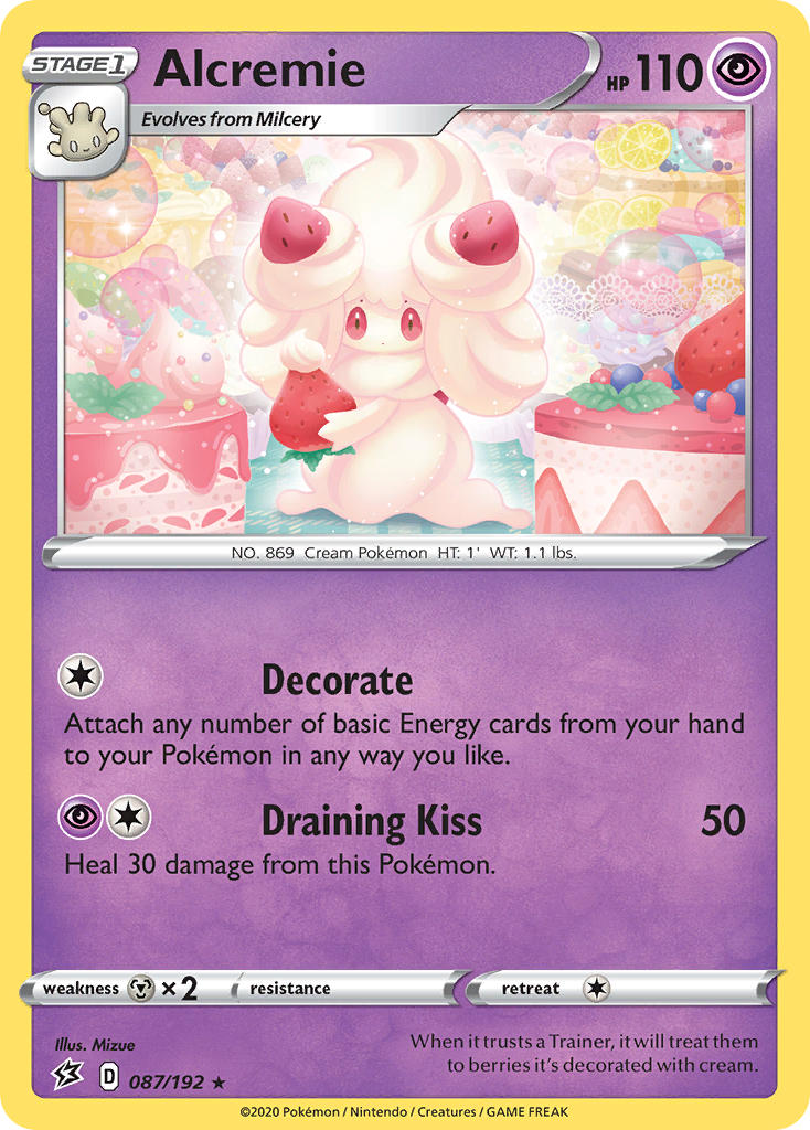 Alcremie - 087/192 (SWSH02) Rare - Near Mint