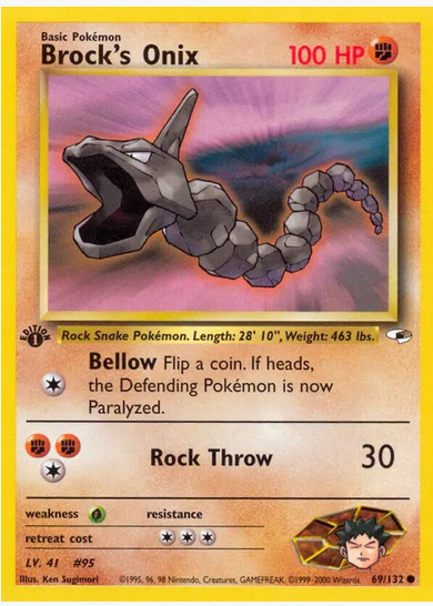 Brock's Onix (69/132) 1st Edition