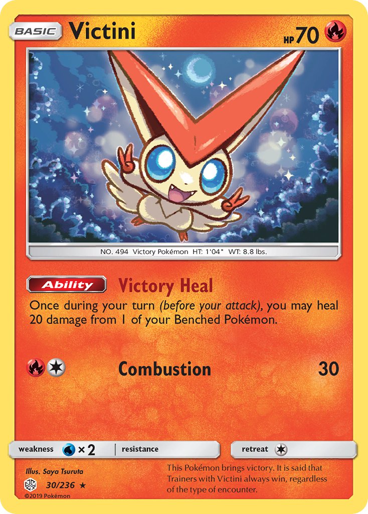 Victini - 030/236 (CEC) Holo Rare - Near Mint Holofoil