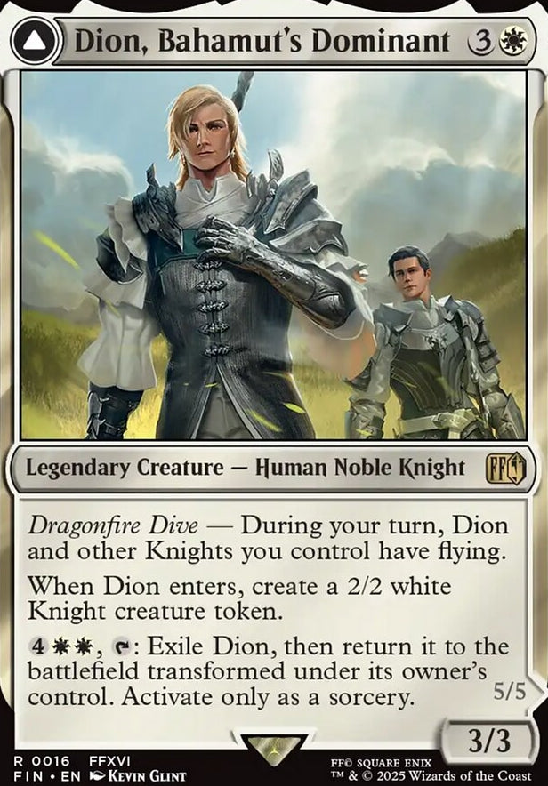 Dion, Bahamut's Dominant // Bahamut, Warden of Light [ #0016 ] (FIN-R)