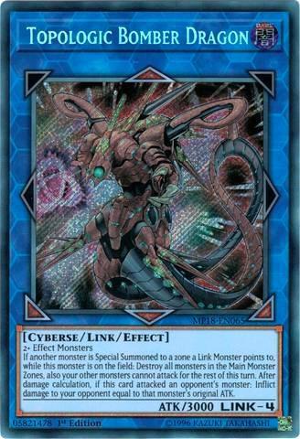 Topologic Bomber Dragon (MP18-EN065) Secret Rare Near Mint