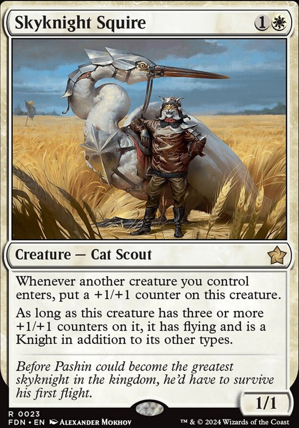 Skyknight Squire [#0023] (FDN-R-FOIL)