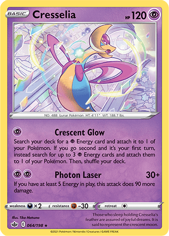 Cresselia - 064/198 (SWSH06) Holo Rare - Near Mint Holofoil