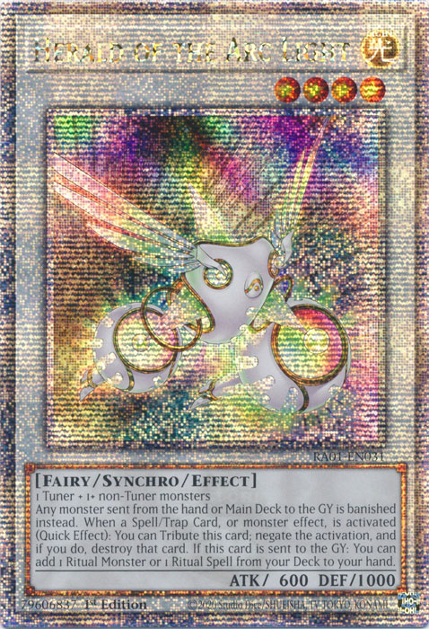 Herald of the Arc Light (RA01-EN031) Quarter Century Secret Rare - Near Mint 1st Edition