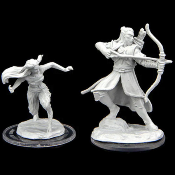 Critical Role: Unpainted Miniatures - Verdant Guard Marksman & Satyr