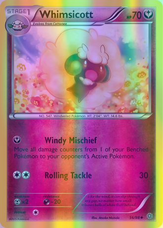 Whimsicott - 056/098 (AOR) Uncommon - Near Mint Reverse Holofoil