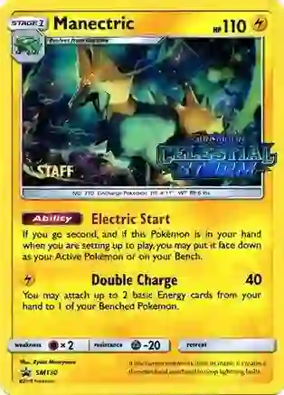 Manectric (Prerelease) [Staff] - SM130 (SM:PR) Promo - Near Mint Holofoil