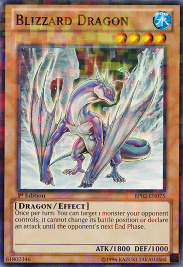 Blizzard Dragon (Mosaic Rare) (BP02-EN075) Mosaic Rare - Near Mint 1st Edition