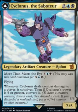 Cyclonus, the Saboteur // Cyclonus, Cybertronian Fighter (BOT-M-FOIL)