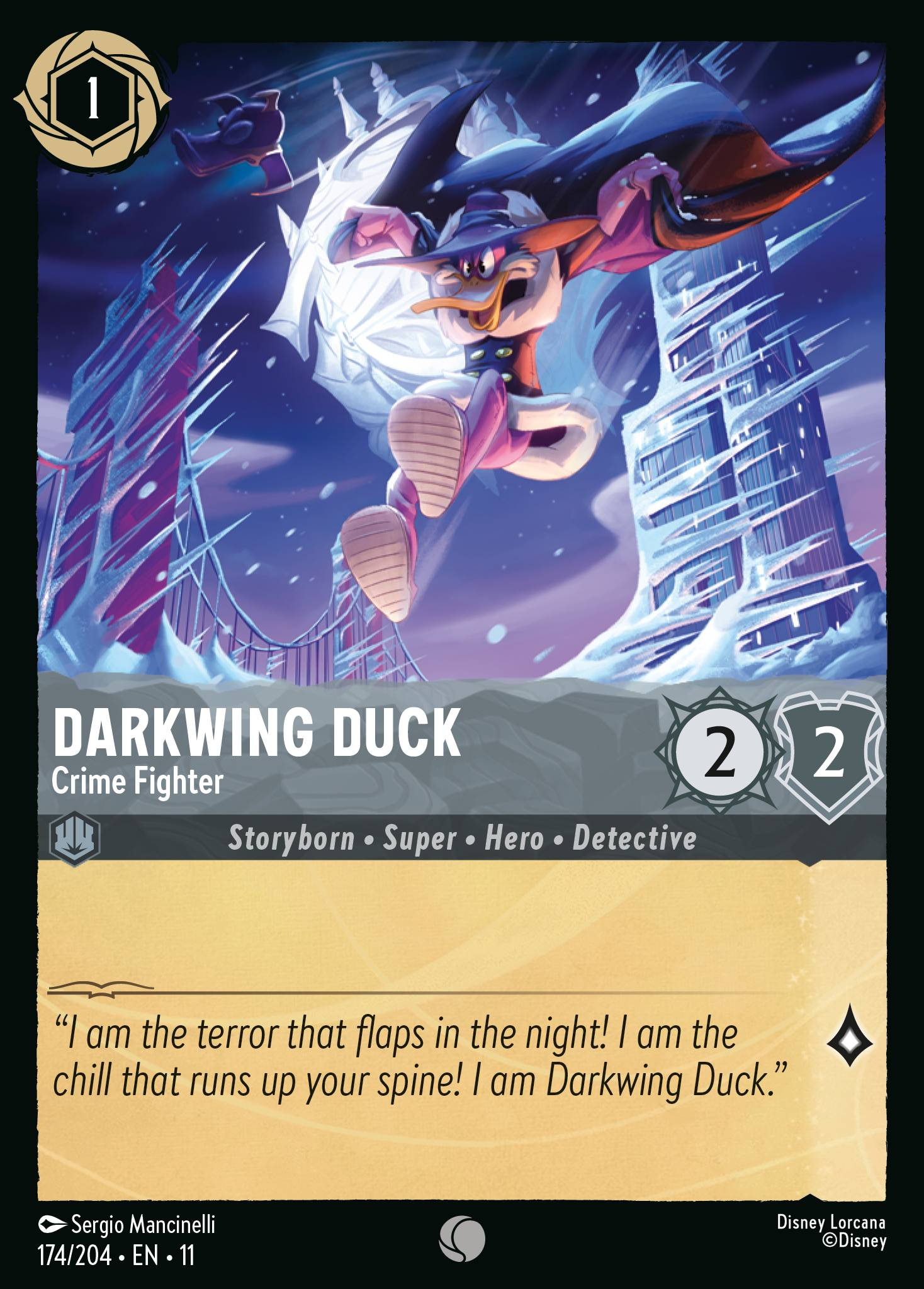 Darkwing Duck - Crime Fighter (174/204 - Winterspell)  Common