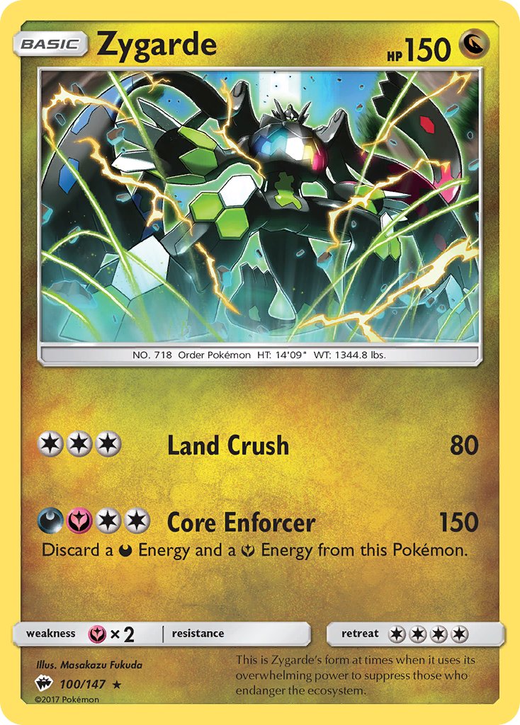 Zygarde - 100/147 (SM:BUS) Holo Rare - Near Mint Holofoil