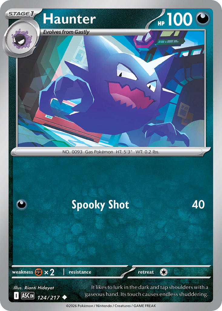 Haunter - 124/217 (ASC) Uncommon