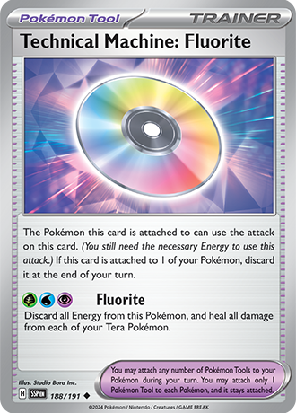 Technical Machine: Fluorite - 188/191 (SSP) Uncommon - Near Mint