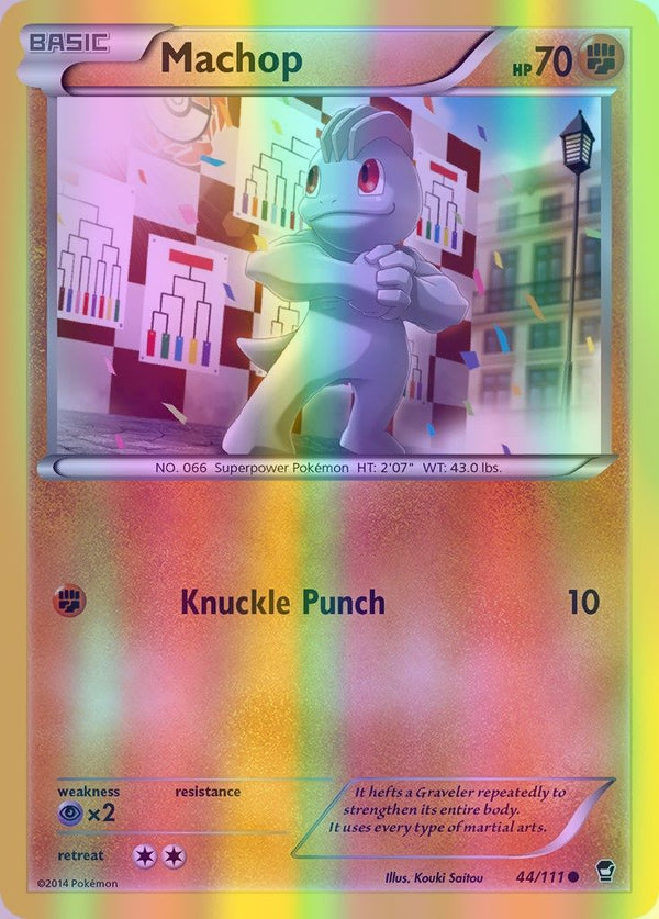 Machop - 044/111 (FFI) Common - Near Mint Reverse Holofoil