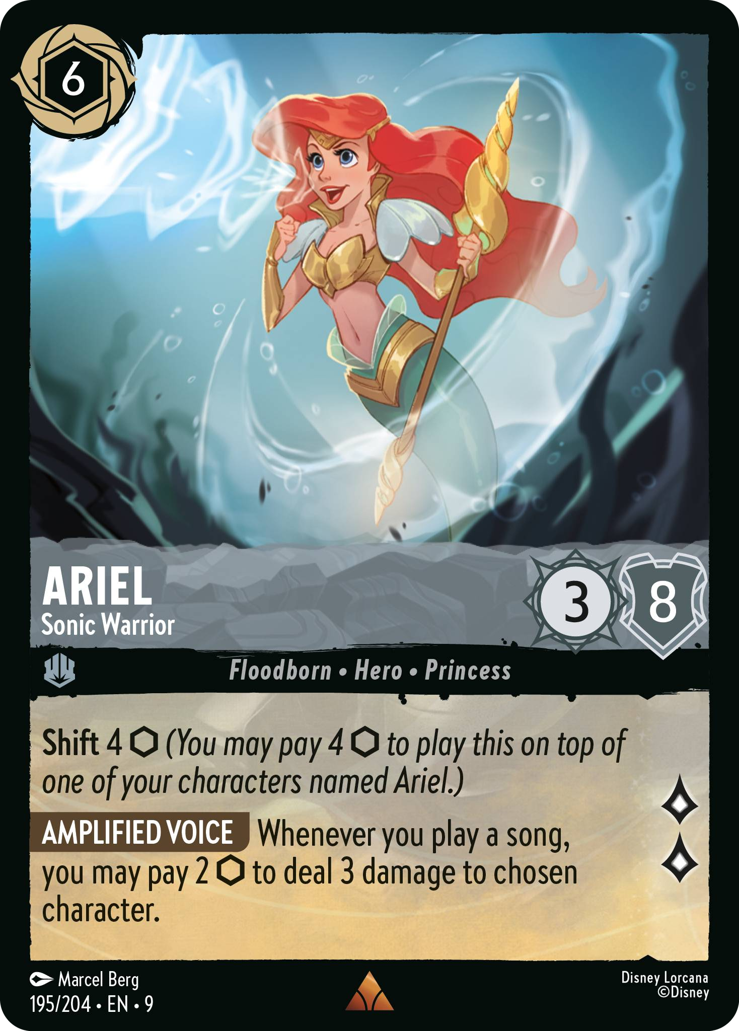 Ariel - Sonic Warrior (Fabled - 195/204)  Rare