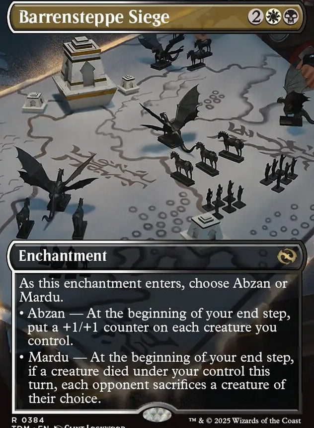 Barrensteppe Siege [ #0384 Borderless Alternate Art ] (TDM-R)