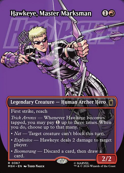 Hawkeye, Master Marksman [ #0367 Borderless Logo ] (MSH-R)
