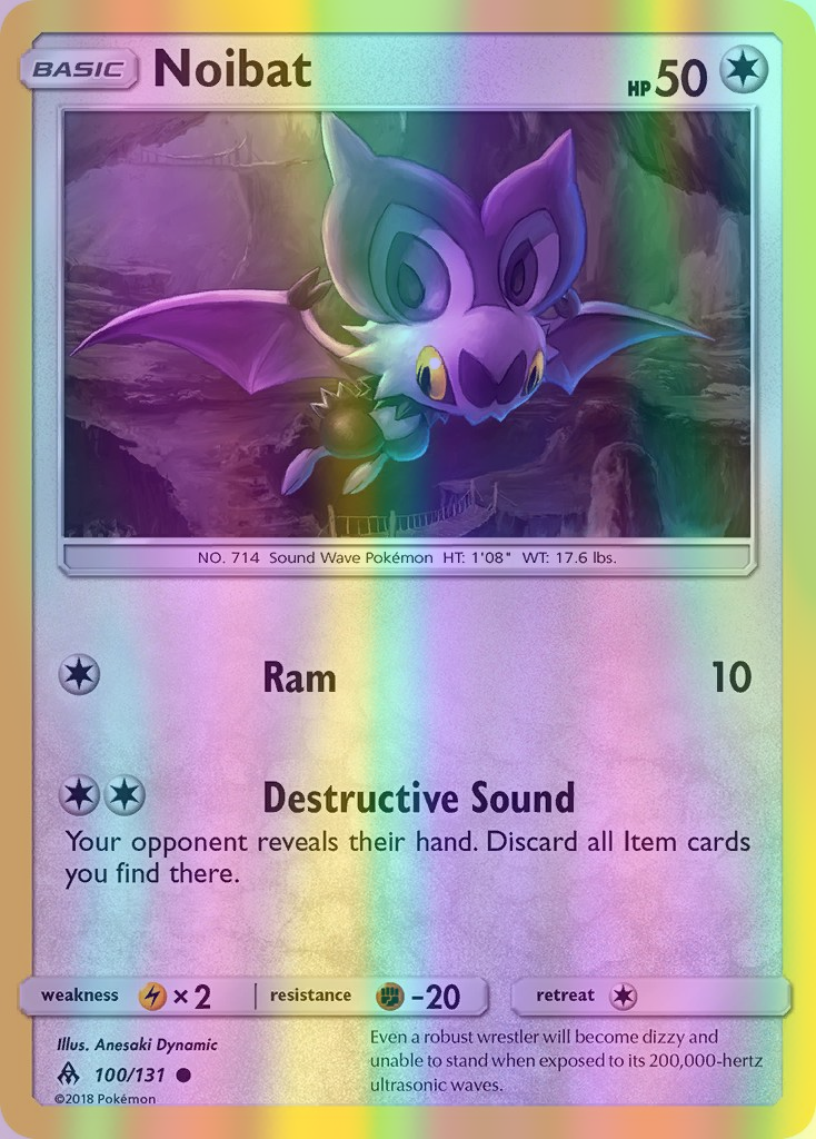 Noibat - 100/131 (FLI) Common - Near Mint Reverse Holofoil