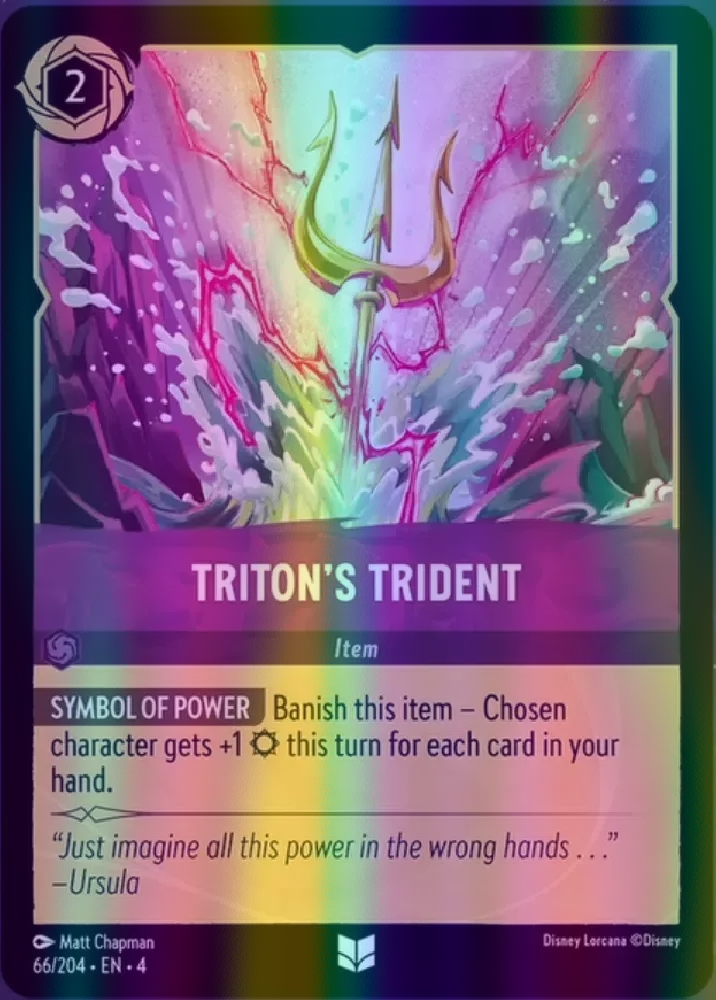 Triton's Trident (Ursula's Return 066/204) Uncommon - Near Mint Cold Foil