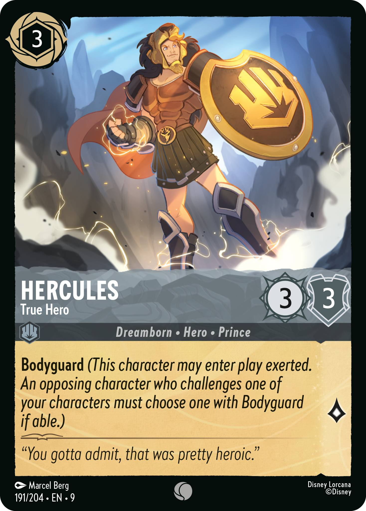 Hercules - True Hero (Fabled - 191/204)  Common