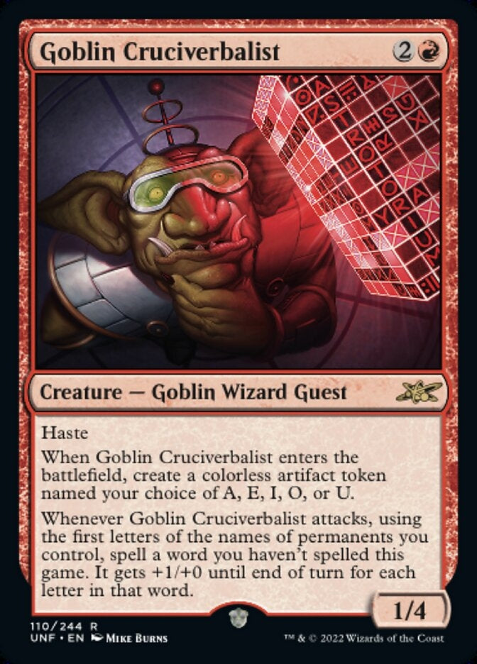 Goblin Cruciverbalist (UNF-R)