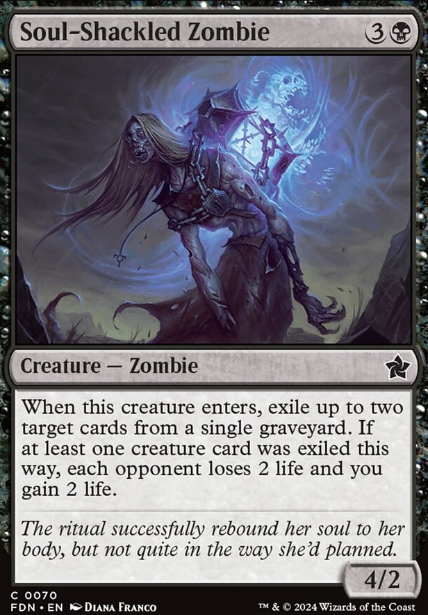 Soul-Shackled Zombie [#0070] (FDN-C-FOIL)