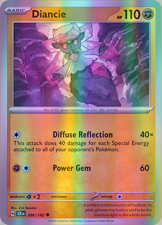 Diancie - 086/142 (SCR) Uncommon - Near Mint Reverse Holo