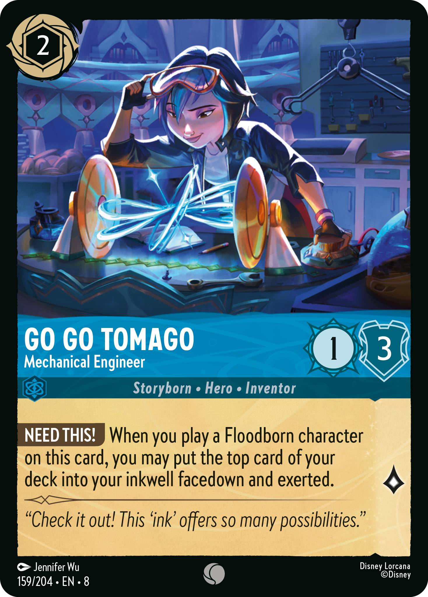 Go Go Tomago - Mechanical Engineer (Reign of Jafar - 159/204 ) Common