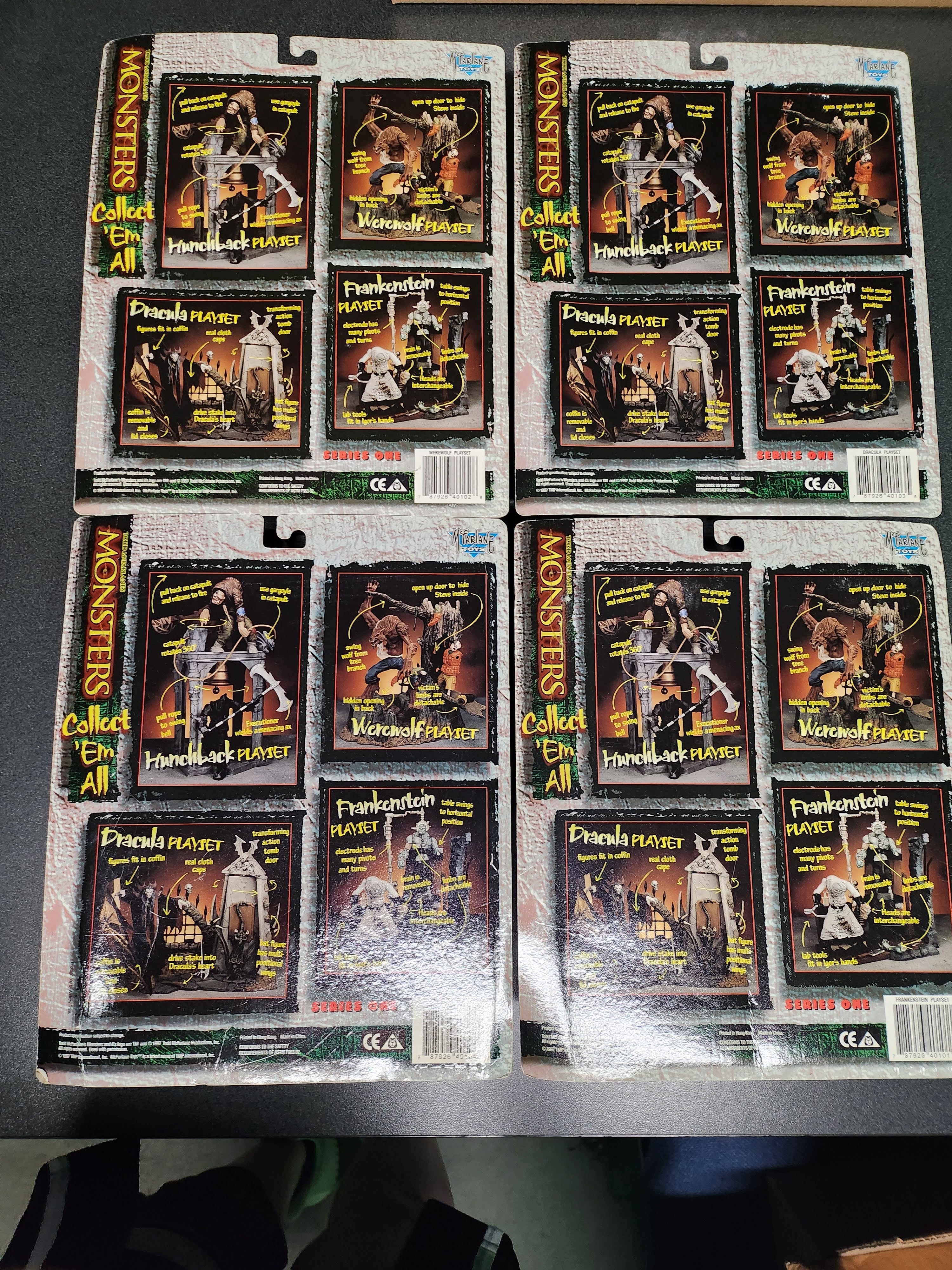 McFarlane Toys (1997) Monsters Playsets Series 1 (4 Figures/Full Set)