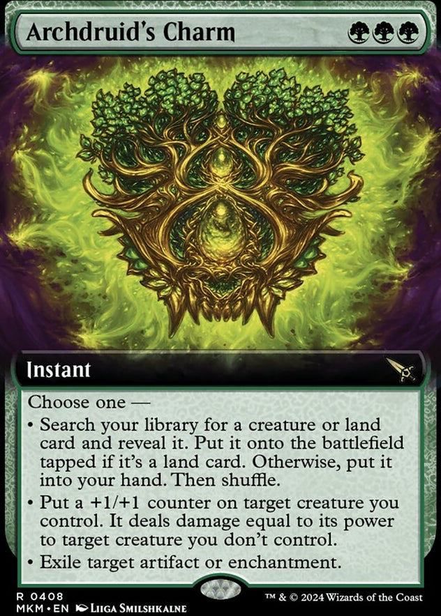 Archdruid's Charm [#0408 Extended Art] (MKM-R-FOIL)