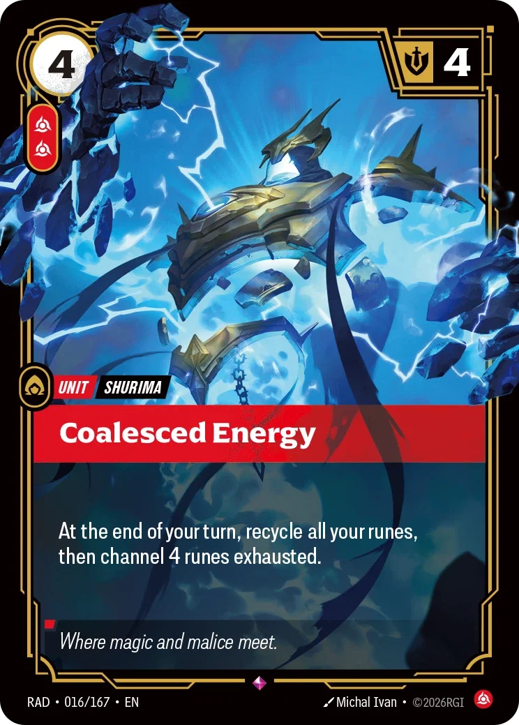 Coalesced Energy - 016/167 (RAD) Rare