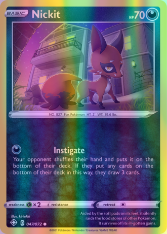 Nickit - 047/072 (SHF) Common - Near Mint Reverse Holofoil