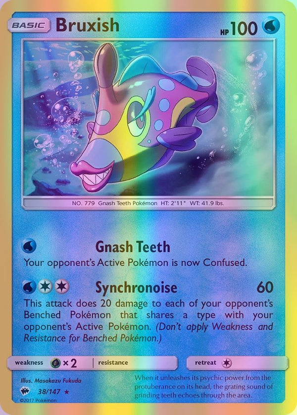 Bruxish - 038/147 (SM:BUS) Rare - Near Mint Reverse Holofoil