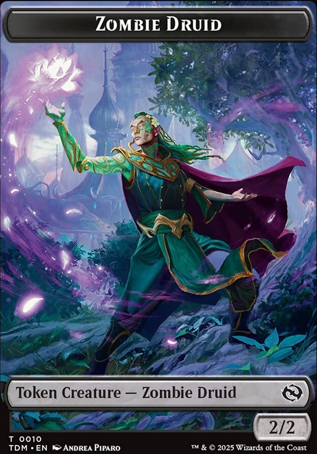 Zombie Druid [ #0010 ] // Treasure [ #0016 ] (TDM-T)