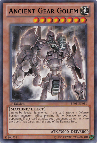 Ancient Gear Golem (BP01-EN011) Rare - Near Mint 1st Edition