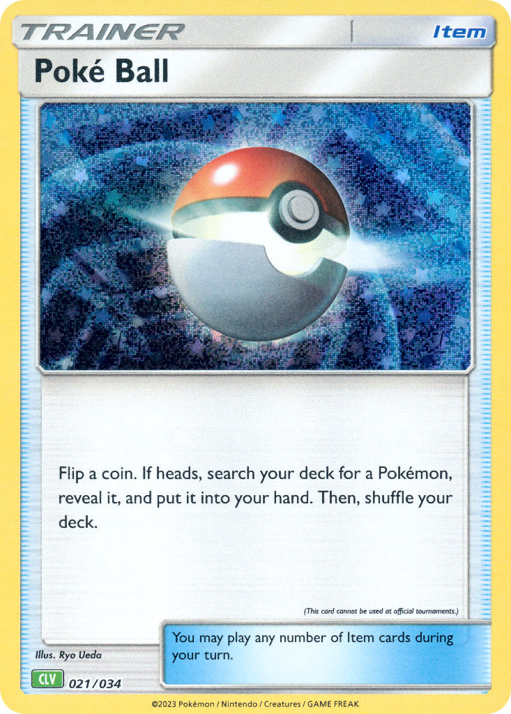 Poke Ball - 021/034 (TCG:CLV) Classic Collection - Near Mint Holofoil