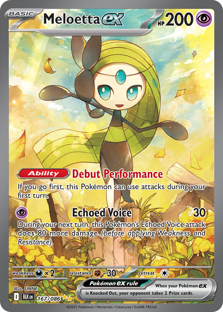 Meloetta ex - 167/086 (BLK) Special Illustration Rare