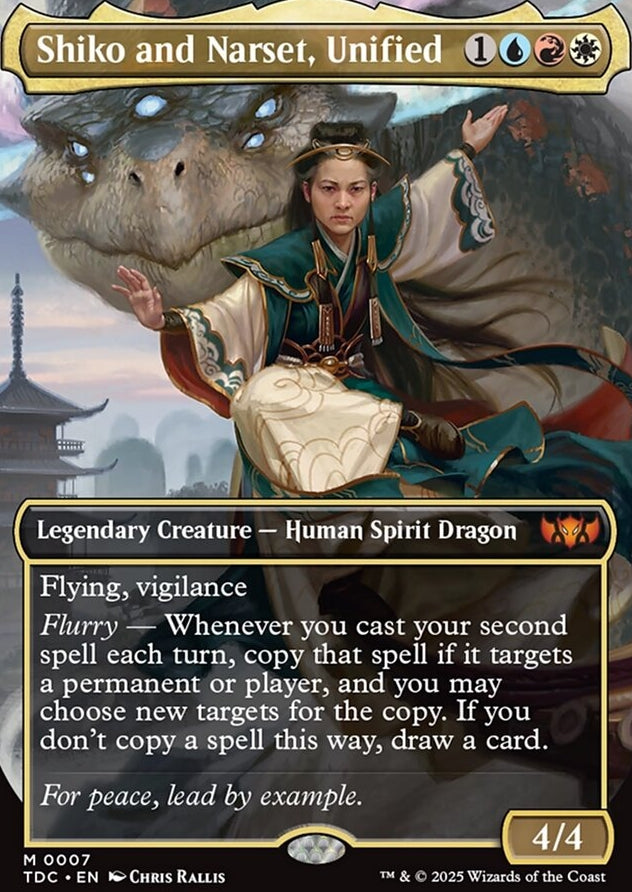 Shiko and Narset, Unified [ #0007 Borderless ] (TDC-M)