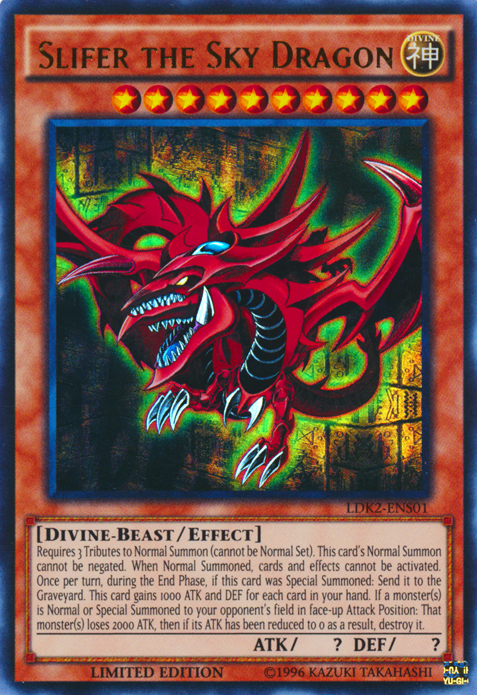 Slifer the Sky Dragon (LDK2-ENS01) Ultra Rare - Near Mint Limited